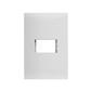 PLACA DE 1 MODULO C/CHASIS BLANCO S25 PLUS SIMON