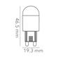 LAMP LED AMP G9 2W 127V 65K BCO TECNOLITE