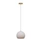 LUM INT SUSP TECHO E27 100-240V SIN LAMP ACERO VIDRIO LUNA