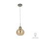 LUM SUSP INT 60W 100-240V CRISTAL AMBAR S/LAMP MINERVA TECNO