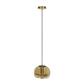 LUM SUSP INT E27 60W 100-240V S/LAMP PANT CRISTAL AMBAR/DORA