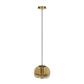 LUM SUSP INT E27 60W 100-240V S/LAMP PANT CRISTAL AMBAR/DORA