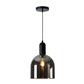 LUM SUSP INT E27 60W 100-240V S/LAMP NEGRO/HUMO IRENA II