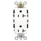 CONTACTO DUPLEX 2P 3H 20A-125V BLANCO
