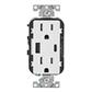 RECEPT DPLX USB 2.0A-C 15A 125V PBA/MANIP BLANCO DECORA
