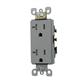 CONTACTO DUPLEX TAMPER RESISTANT 2P +T 20A-125V GRIS NEMA