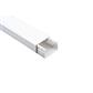 CANALETA DE PVC C/TAPA DE 12X20X2000MM S/DIVISION BCO