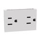 TOMACORRIENTE DUPLEX 2P+T 15A 127V 3MOD BLANCO