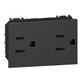 TOMACORRIENTE DUPLEX 2P+T 15A 127-250V 3MOD NGO