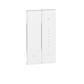 CUBRETECLA P/ATENUADOR 2MOD (2 PZS DE 1MOD) BCO