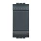 INTERRUPTOR CUATRO VIAS 1 MODULO NEGRO