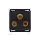 MODULO RCA 2/3 NEGRO MATE SYK