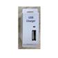 CARGADOR USB 1 PUERTO 1/3 BCO E 110-250VCA S 2.1A SYK
