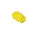 CONECTOR COLGANTE DE PVC 2P 3H 15 A 125V AMARILLA