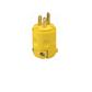 CLAVIJA DE HULE 2P3H 15A -125V NEMA 5-15P AMARILLA