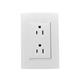 M. ULTRA TOMA DUPLEX POLARIZADA CON PLACA BLANCA
