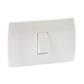 INTERRUPTOR 16A 250V C/PLACA BLANCO