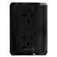 CONTACTO DUPLEX 2P+T GFCI C/PLACA NEGRA NIESSEN SERIE ORIGEN