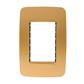 PLACA 3 VENTANAS ORO NIESSEN SERIE ORIGEN