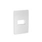 PLACA 1 MOD PLASTICO 4X2 GAMMA SILVER