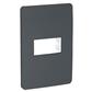 PLACA 1 MOD PLASTICO 4X2 STELLAR BLACK