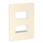 PLACA 2M MARFIL C/CHASIS TERMOPLASTICO ABS-UV