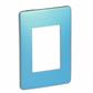 PLACA 3M ALUMINIO AZUL C/CHASIS TERMOPLASTICO ABS-UV