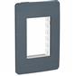 PLACA 3M ALUMINIO NEGRO C/CHASIS TERMOPLASTICO ABS-UV