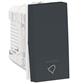 PULSADOR TIMBRE 10A 250V 1MOD GRAFITO ORION