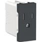 CONTACTO AMERICANO 2P+T 15A-250V GRAFITO