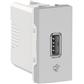 TOMA CARGADOR USB 2.0 1A 127/220V 1MOD ALUMINIO ORION