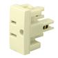 CONTACTO SENCILLO POLARIZADO 2P+T 15A-127-250V MARFIL