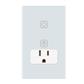 INTERRUPTOR SMART 1C + CONTACTO SMART 16A BCO C/PLACA