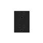 CONTACTO DUPLEX 2P +T 15A-127V NEGRO SOF C/PROTE INFANTIL