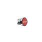 CABEZA P/PULSADOR RASANTE 22.5MM ROJO TEXTO ( STOP )