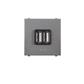 TOMA CARGADOR USB 700MA 1 MOD ANTRACITA